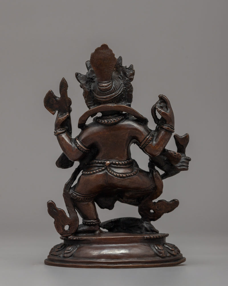 Handcrafted Standing Ganesha Statue | Sacred Buddhist Protector Deity