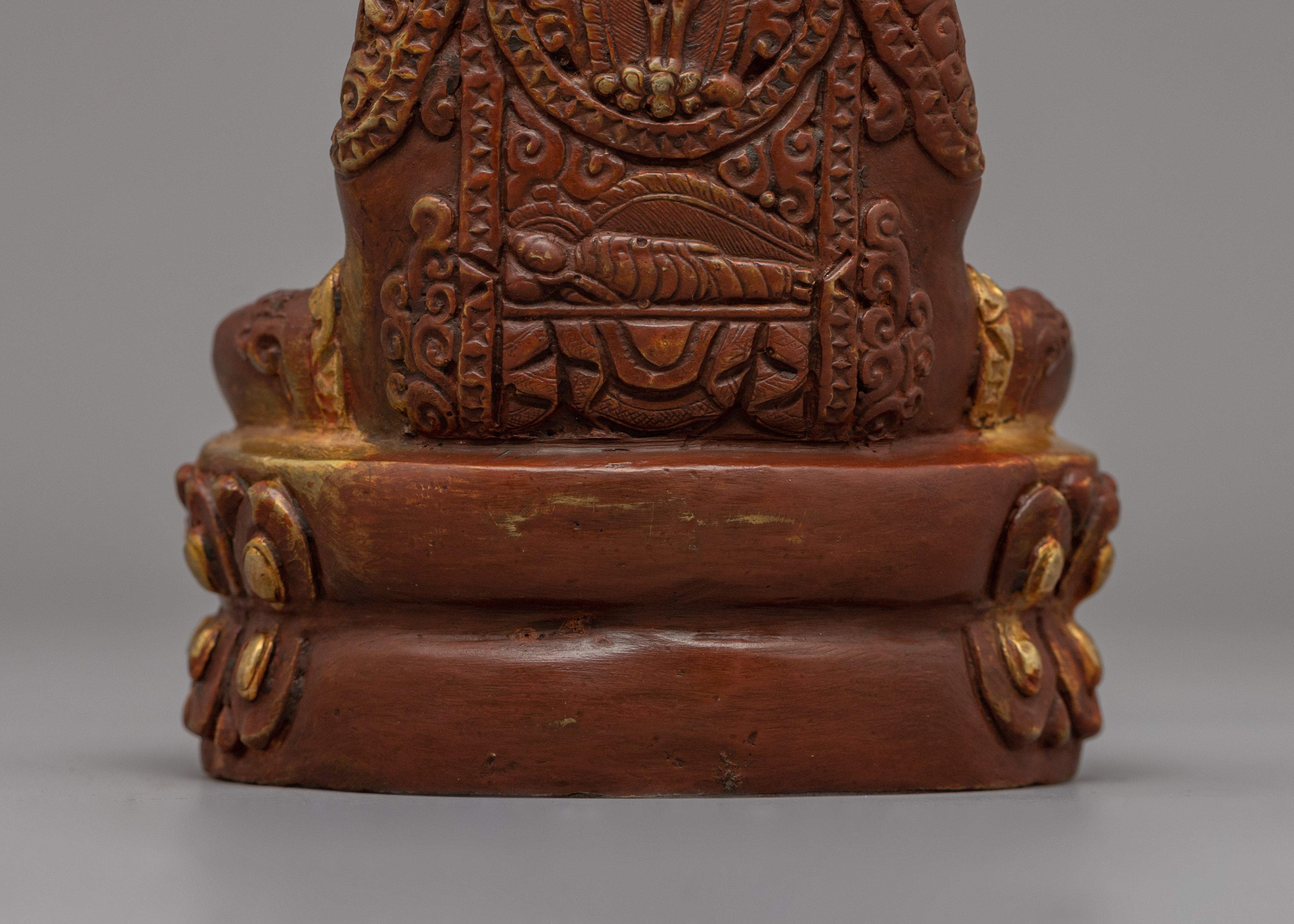 Gold-plated Pure Land Amitabha Buddha Statue | Sacred Amitabha Buddha for Meditation