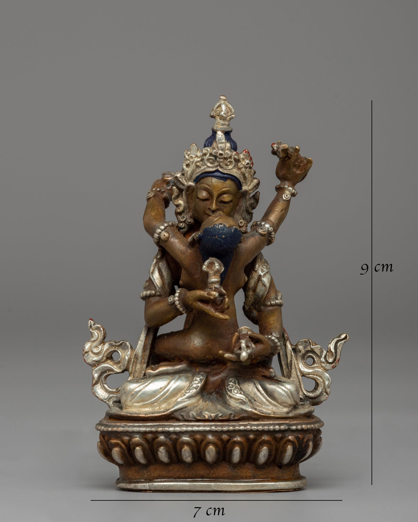 Handcrafted Tibetan Vajrasattva Consort Statue | Spiritual Purification Deity