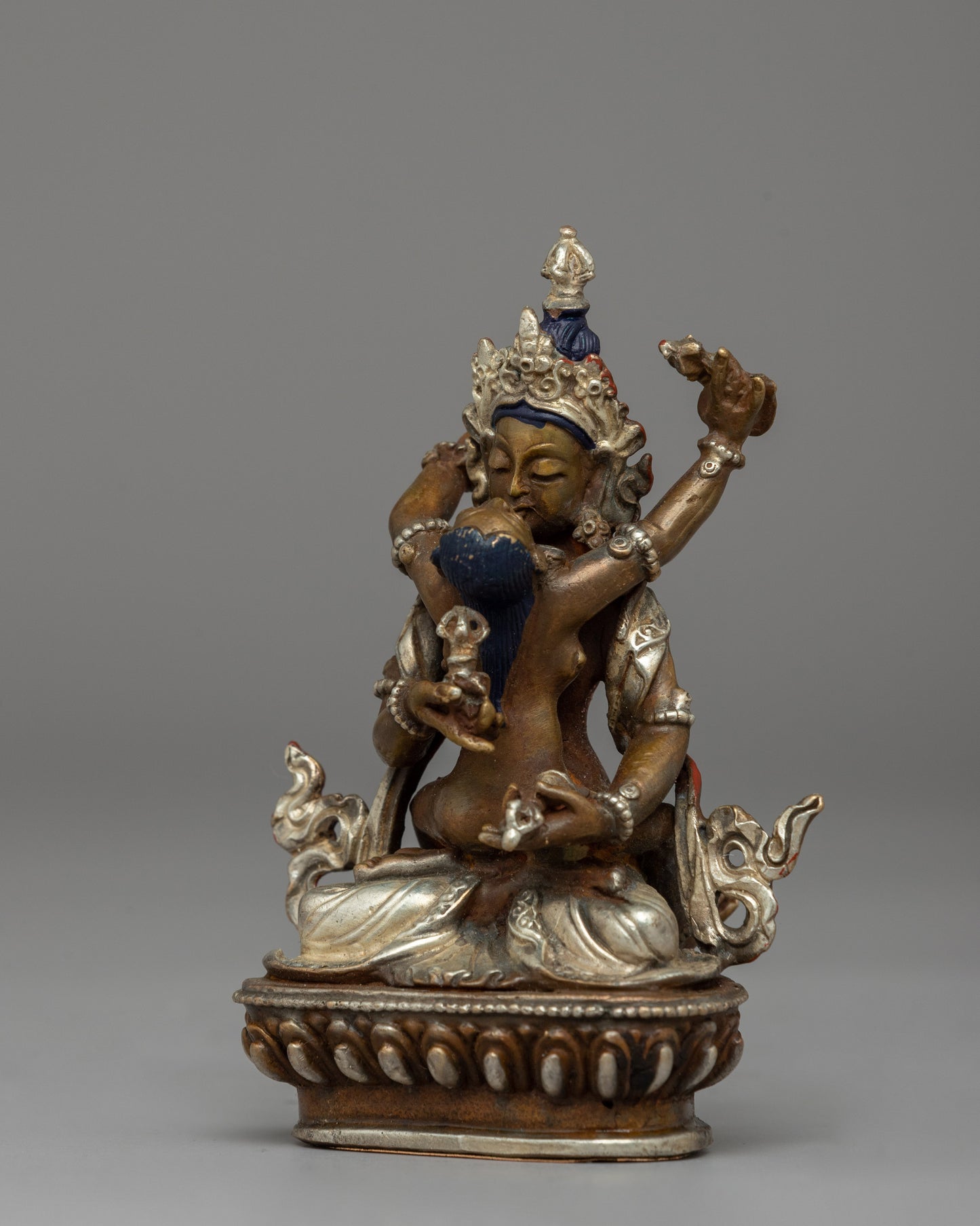 Handcrafted Tibetan Vajrasattva Consort Statue | Spiritual Purification Deity