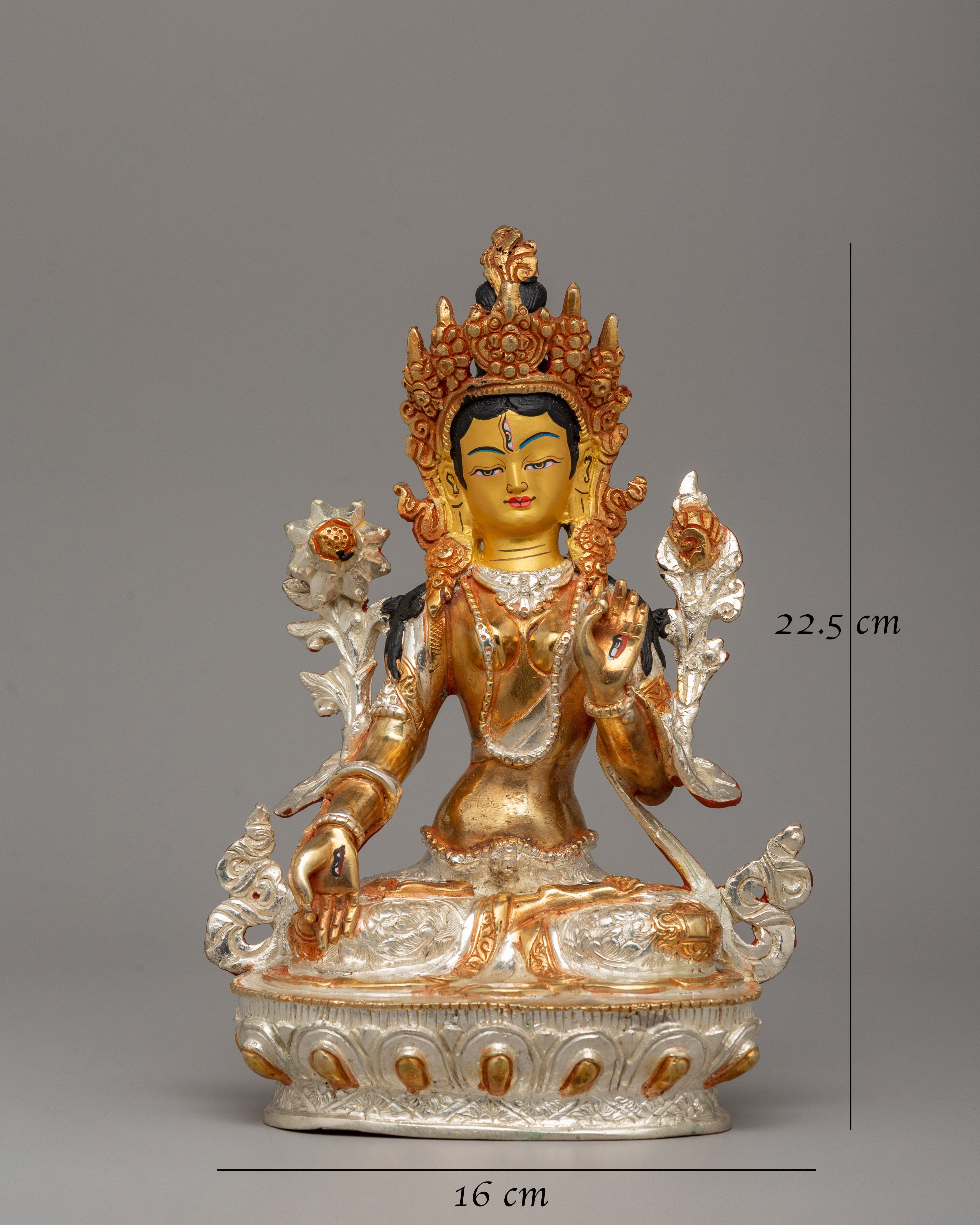 White Tara Tibetan Goddess Statue | Compassion & Healing Goddess