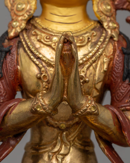 Chenrezig Compassionate Buddha Statue | Divine Spiritual Artwork From Nepal