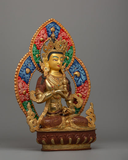 Vajrasattva with Sacred Beautiful Halo | Buddhist Zen Artwork