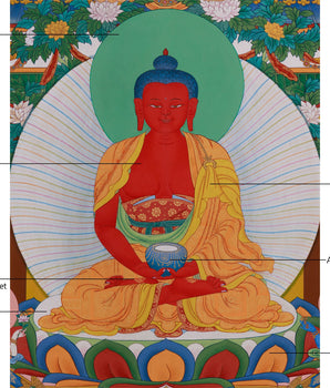 Grand Mahayana Pure Land Painting | Sacred Realm of Amitabha Buddha