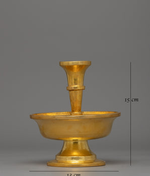 Full Gold Plated Serkyem Set | Copper Ritual Offering Dish