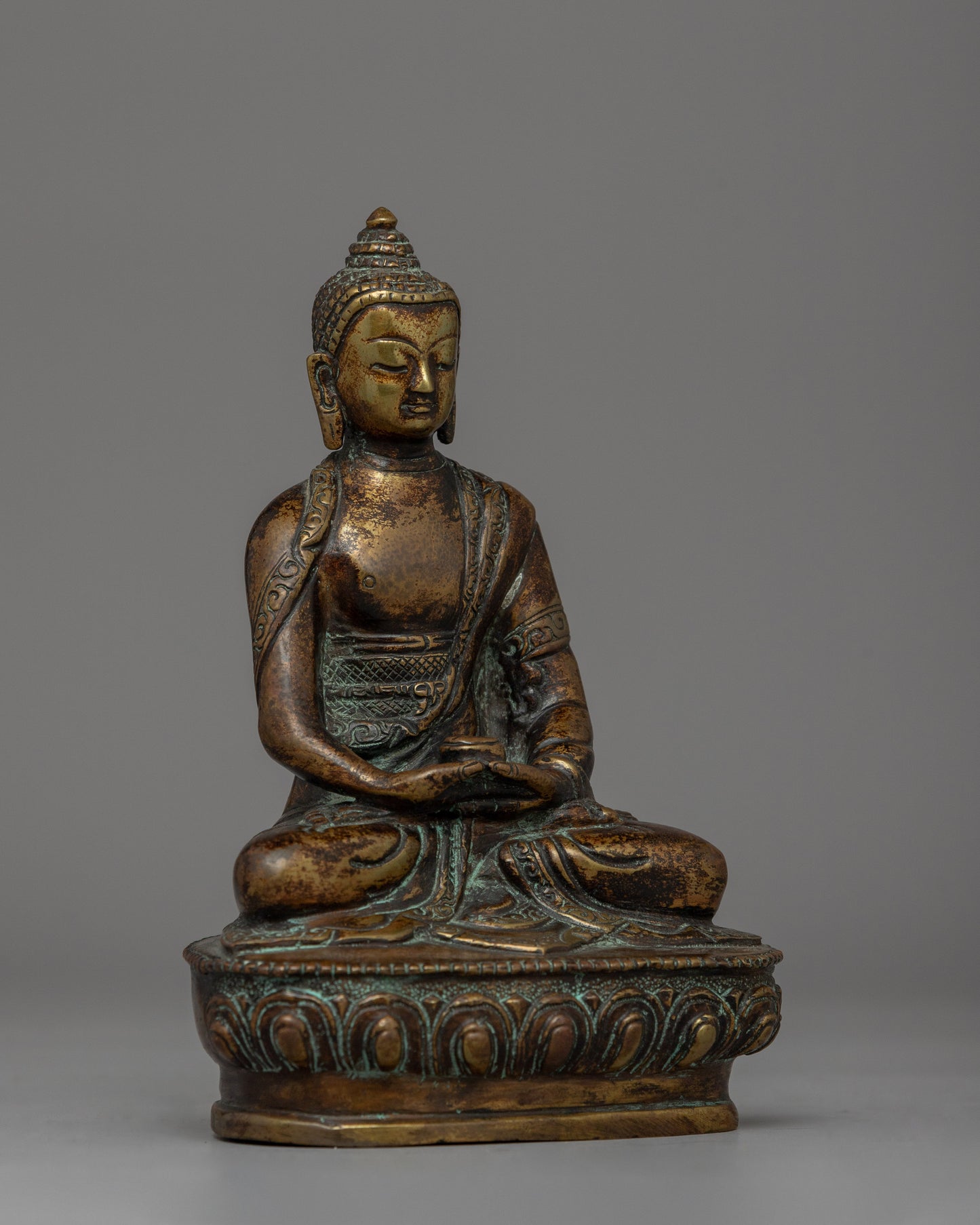 Antique Finished Amitabha Buddha Statue | Symbol of Compassion and Wisdom