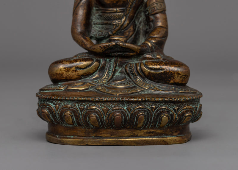 Antique Finished Amitabha Buddha Statue | Symbol of Compassion and Wisdom