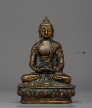 Antique Finished Amitabha Buddha Statue | Symbol of Compassion and Wisdom