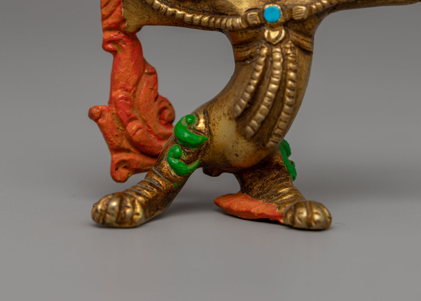 Handcrafted Standing Lion Statue Set | Decorative Spiritual Lion Figurines