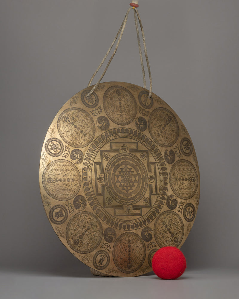 Handcrafted Buddhist Item Gong | Spiritual Healing Instrument