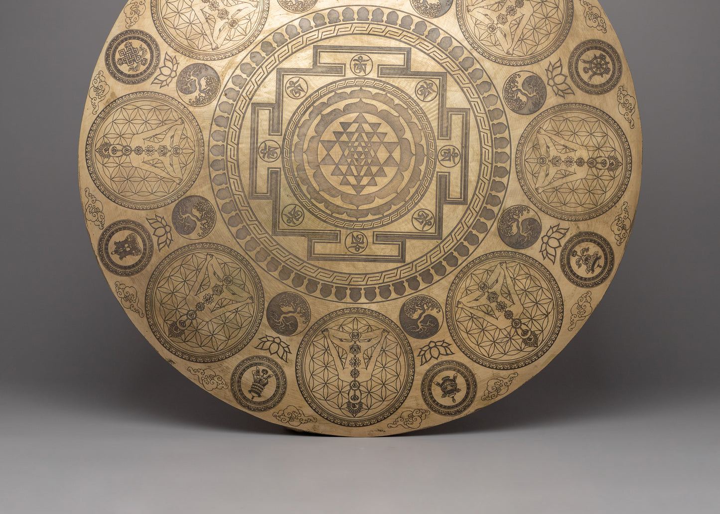 Handcrafted Buddhist Item Gong | Spiritual Healing Instrument