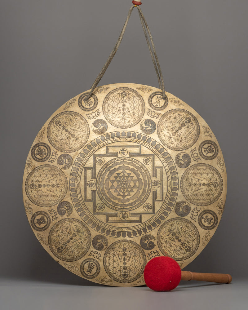 Handcrafted Buddhist Item Gong | Spiritual Healing Instrument