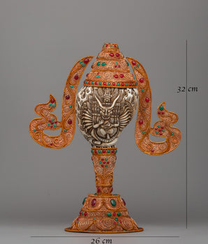 Ritual Conch for Shrine | A Sacred Buddhist Ritual Tool