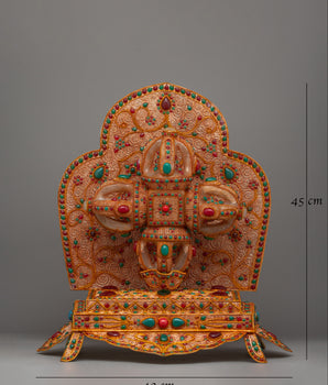 Handcrafted Double Vajra with Stand Artwork | Tibetan Crafts