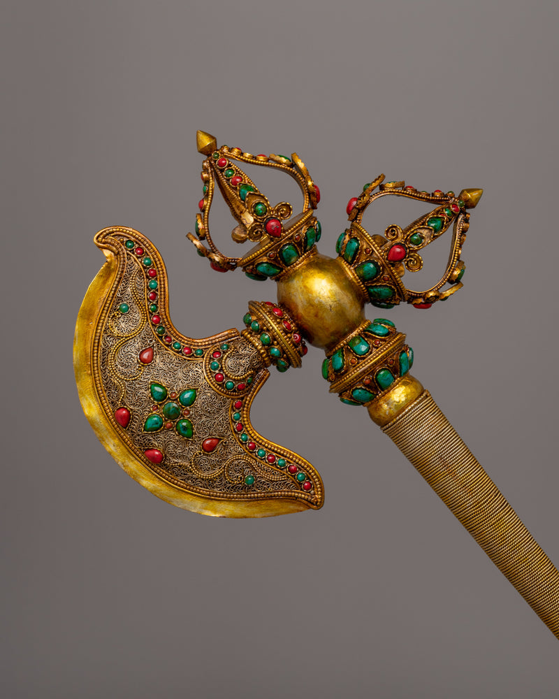 Religious Kartika Axe | A Sacred Tool of Protection