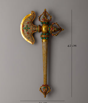Religious Kartika Axe | A Sacred Tool of Protection