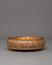 Hand-carved Mandala Base | Sacred Offering Vessel