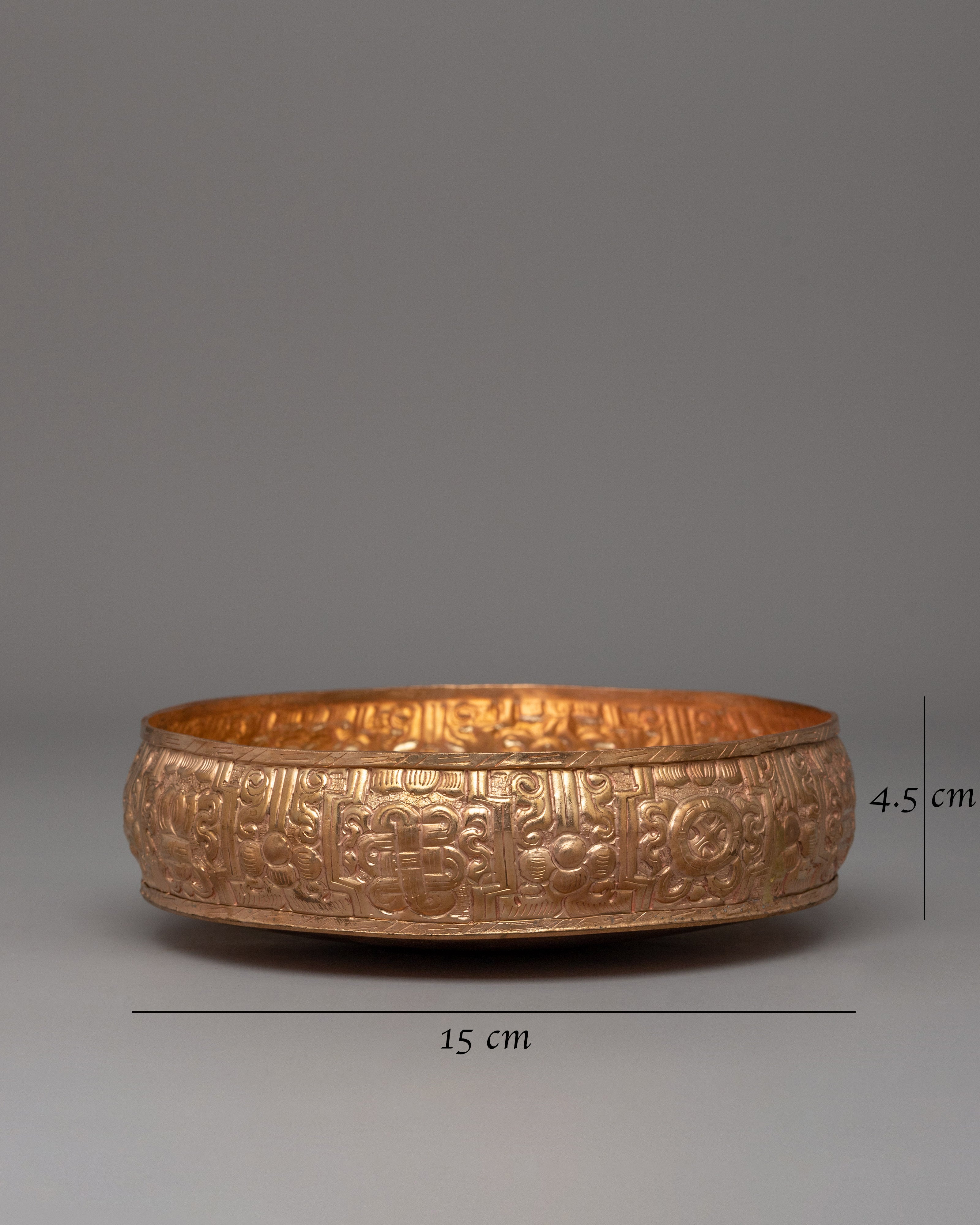 Hand-carved Mandala Base | Sacred Offering Vessel