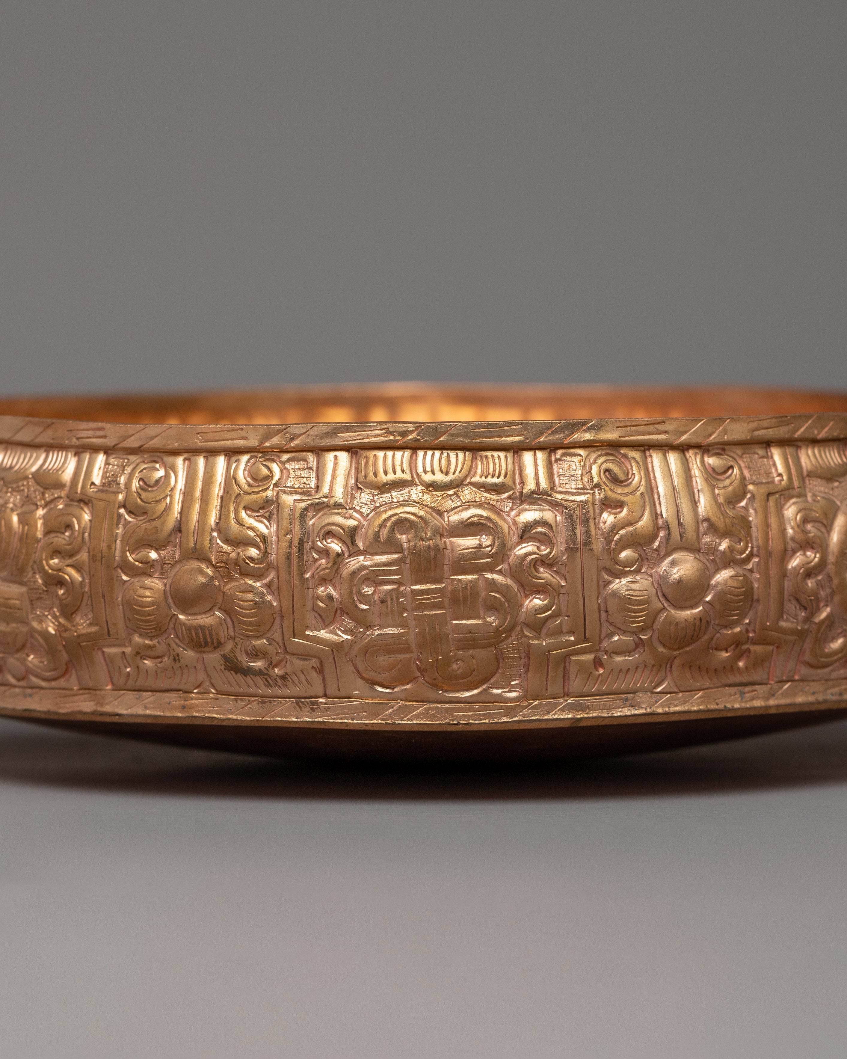 Hand-carved Mandala Base | Sacred Offering Vessel