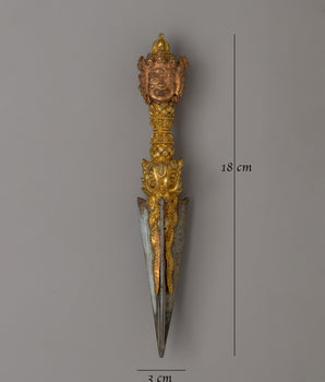 Buddhist Tantric Instrument Phurba |  Ritual Dagger of Power & Purification
