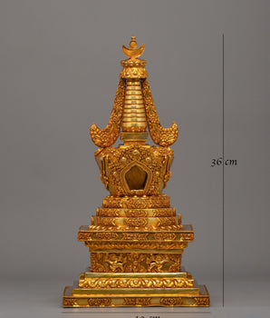Tibetan Lotus Blossom Stupa | A Symbol of Enlightenment