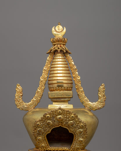 Namgyal Chorten Stupa | Gold-Plated Tibetan Buddhist Shrine