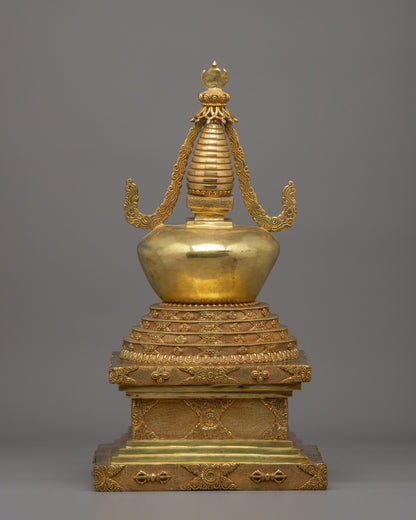 Namgyal Chorten Stupa | Gold-Plated Tibetan Buddhist Shrine