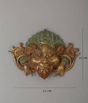 Handcrafted Chhepu Mask Wall Hanging Decor | King of Birds