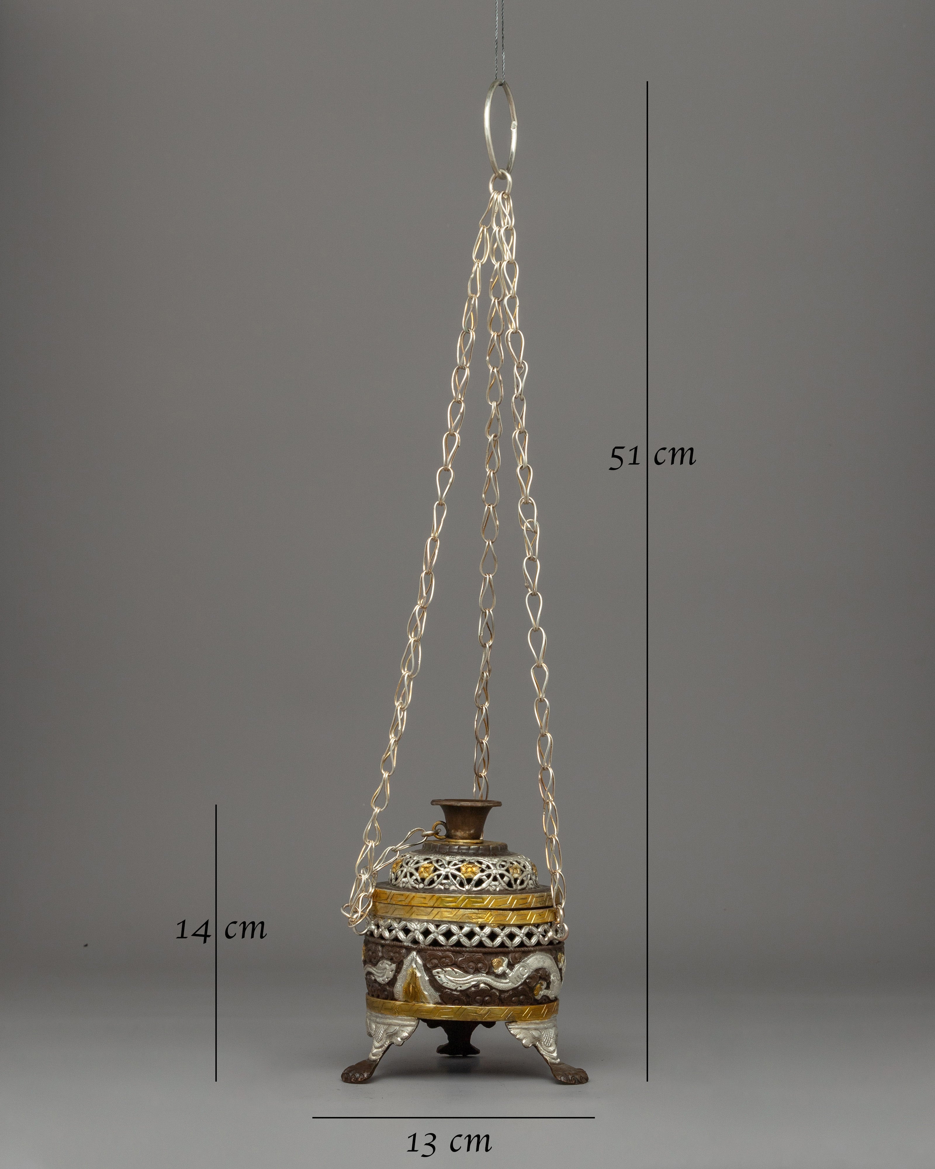 Hanging Copper Incense Burner | A Sacred Ritual Tool
