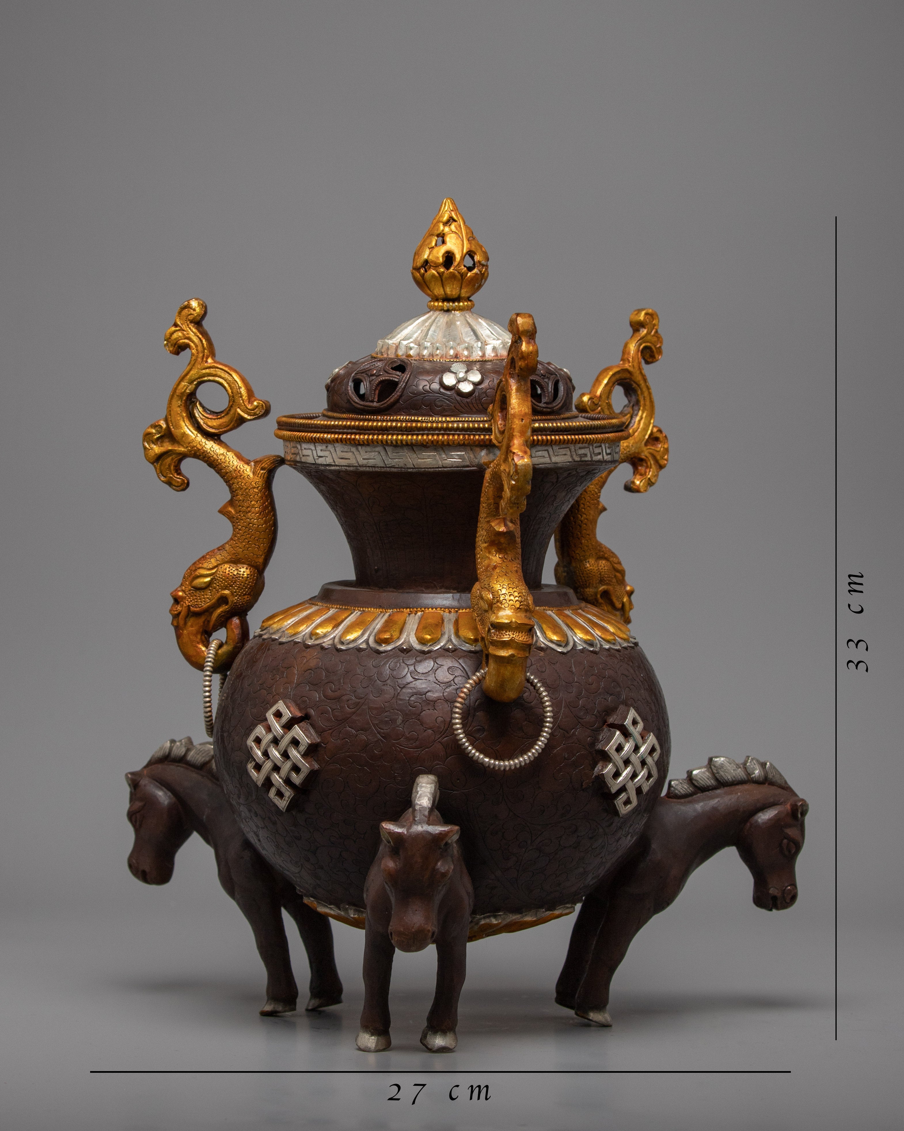 Horse Incense Burner | Handcrafted Nepalese Artifacts | Gift For Buddhist