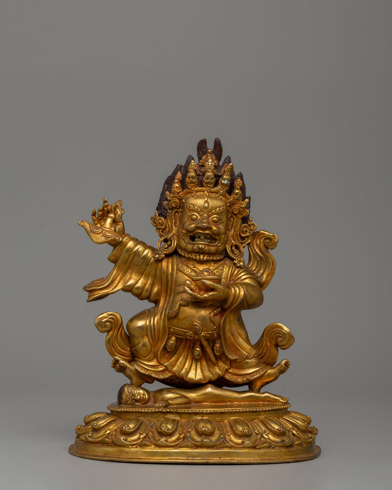 Mahakala Bernakchen Figurine | The Fierce Dharma Protector