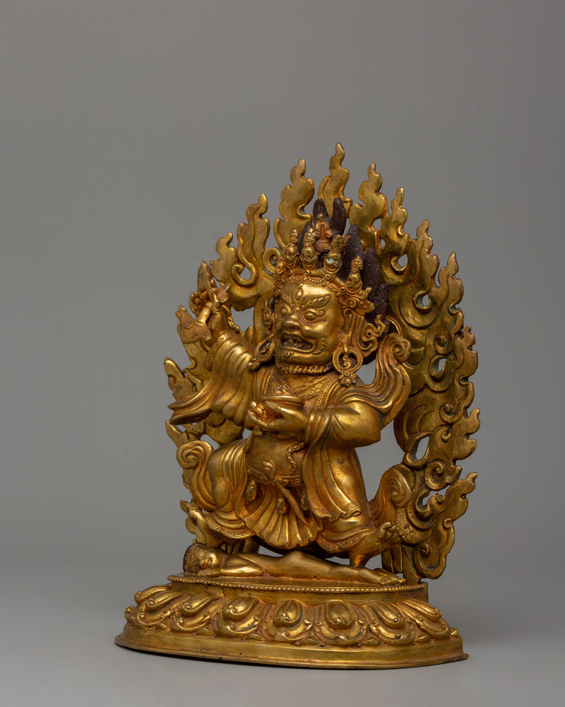 Mahakala Bernakchen Figurine | The Fierce Dharma Protector