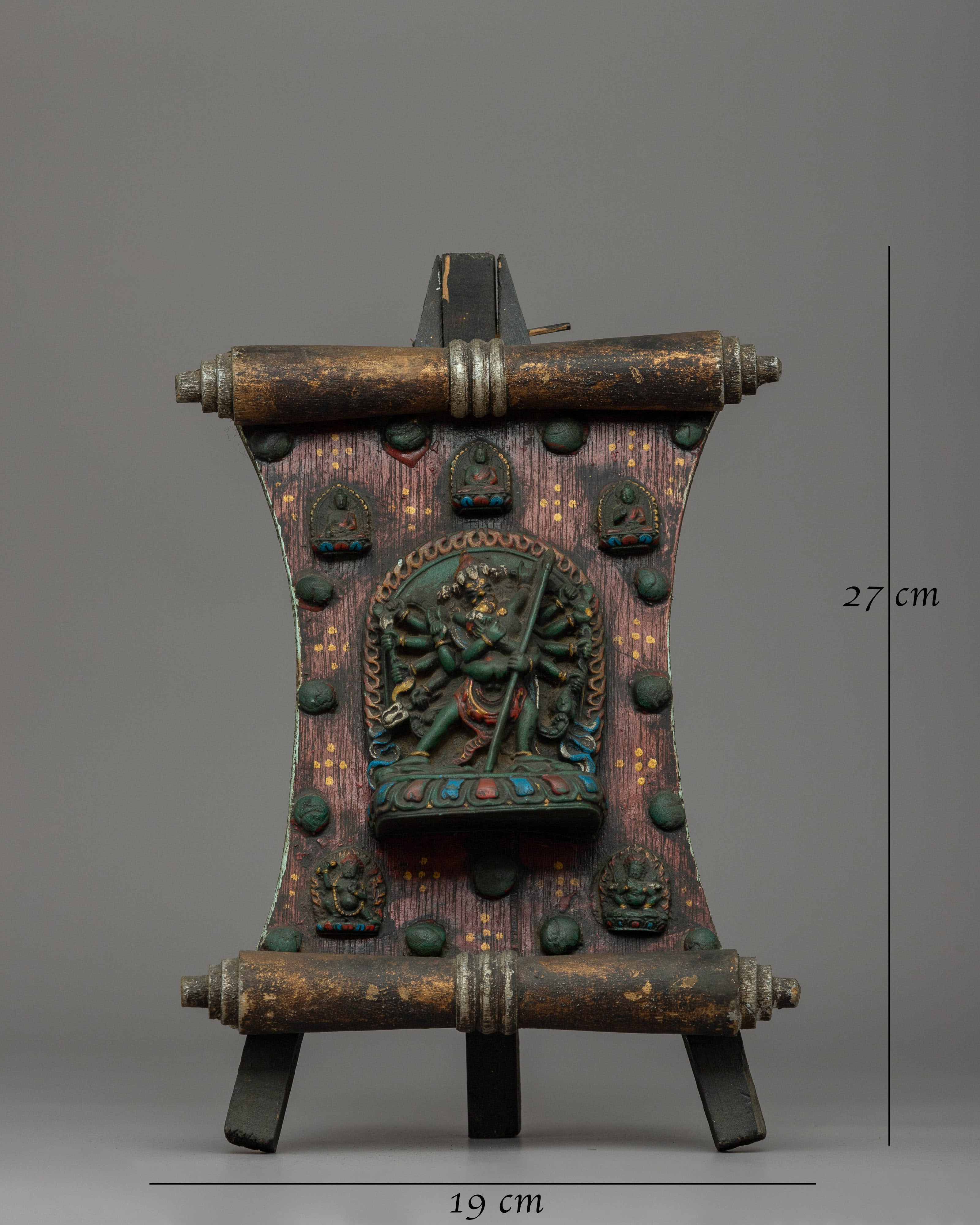 Wooden Chakrasamvara Thangka | A Sacred Buddhist Artwork