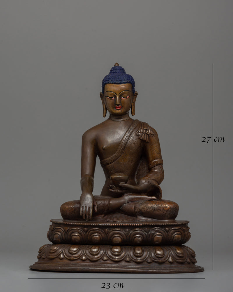 Oxidized Shakyamuni Buddha Statue | The Enlightened One