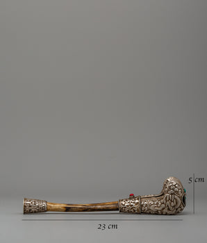 Handcarved Kangling Art | A Sacred Tibetan Ritual Trumpet