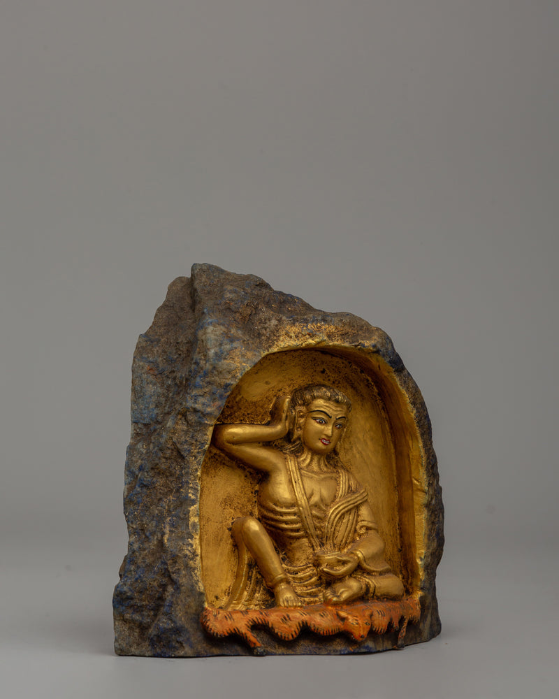 Milarepa Buddhist Master Statue | Handcrafted Lapis Lazuli Crafts