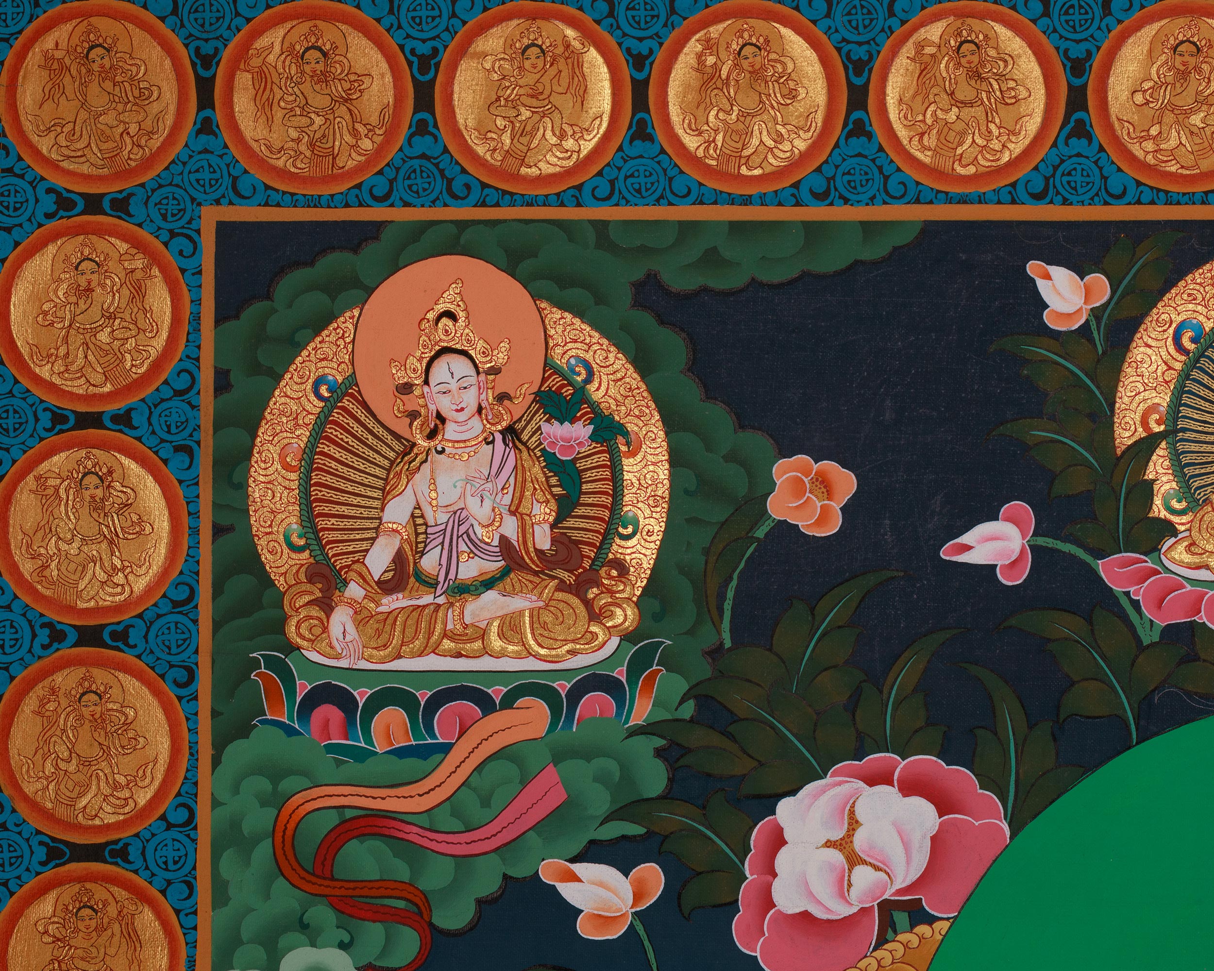 Tibetan deity Guru Rinpoche Thangka | Padmasambhava Thangka