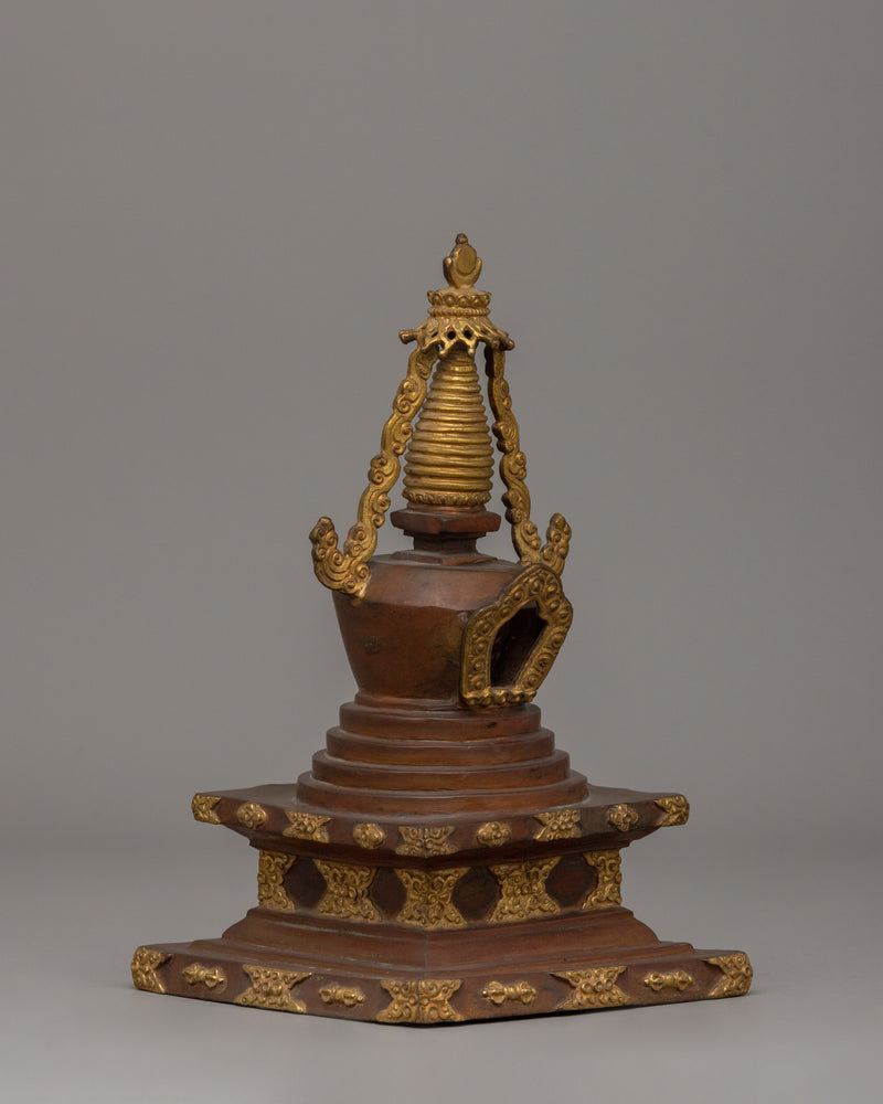 Buddhist Statue of Stupa | Tibetan Sacred Spiritual Monument