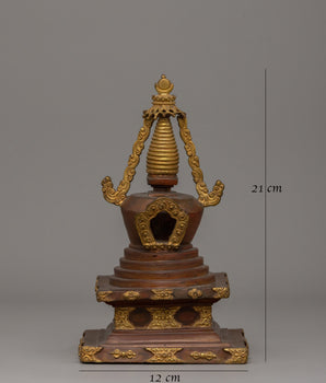 Buddhist Statue of Stupa | Tibetan Sacred Spiritual Monument