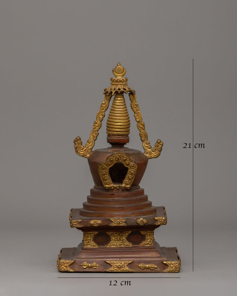 Buddhist Statue of Stupa | Tibetan Sacred Spiritual Monument