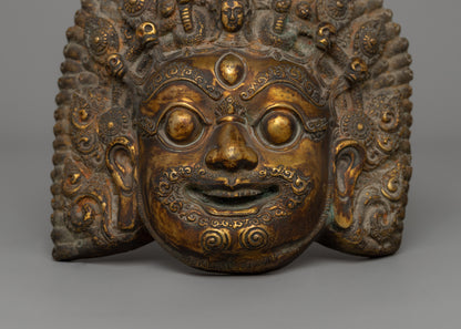 Antique Copper Mask | A Sacred Tibetan Artifact