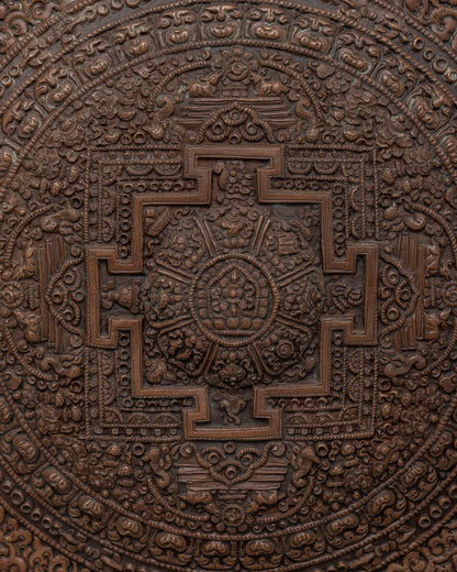 Mandala Metal Thangka | Himalayan Sacred Art