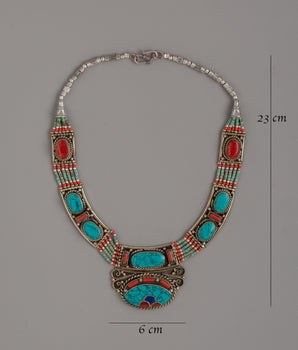 Handcrafted Necklace Accessories | Tibetan Buddha Artwork