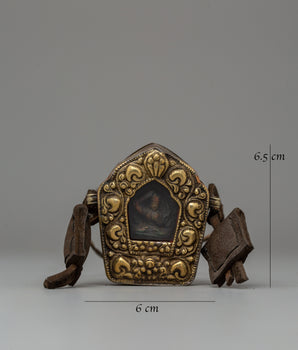 Wisdom Deity Manjushri Ghau Box Locket | Sacred Tibetan Amulet for Spiritual Protection