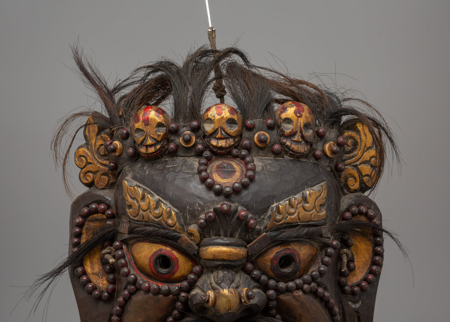 Buddhist Mahakala Mask | Powerful Protector Deity Wall Hanging