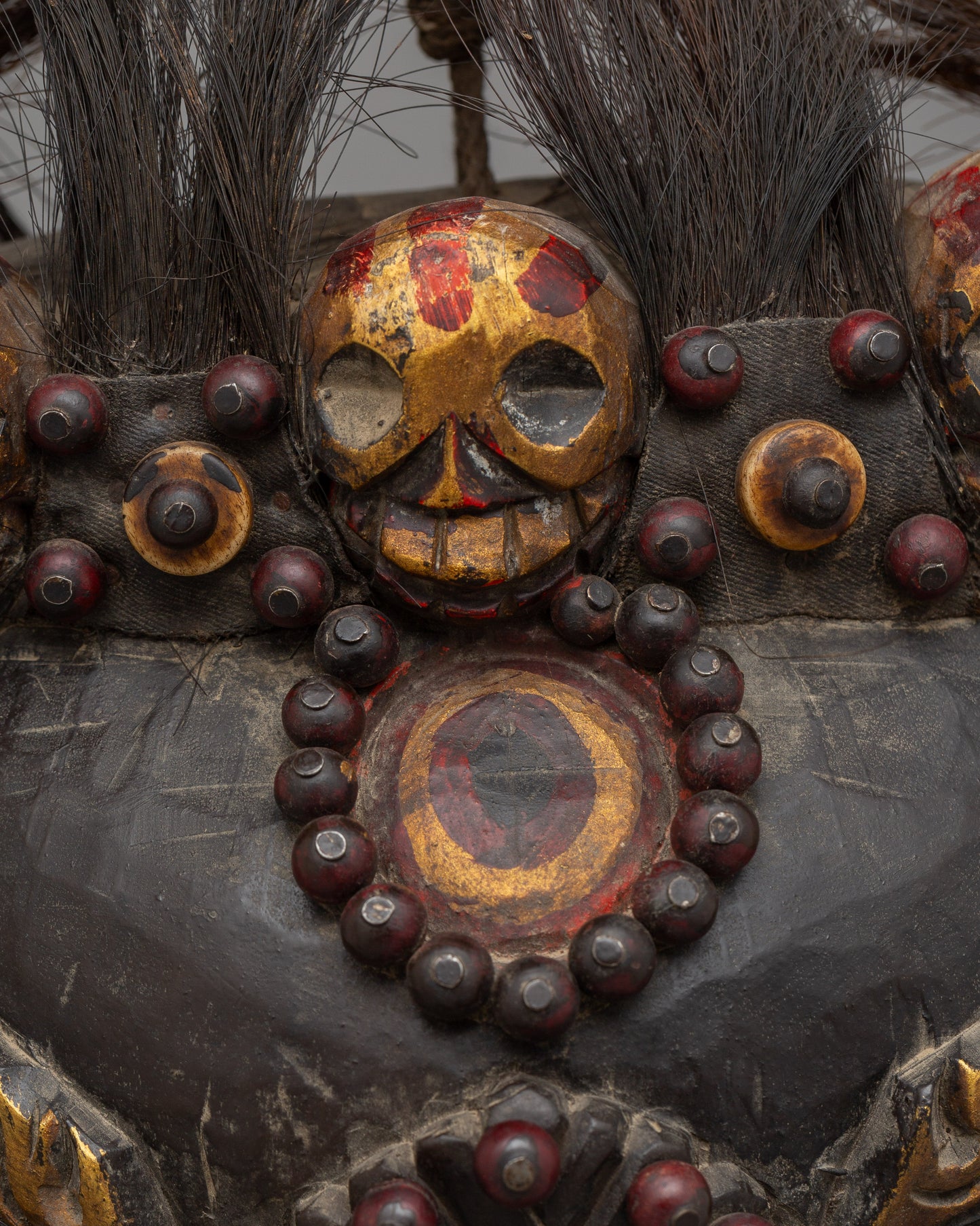 Buddhist Mahakala Mask | Powerful Protector Deity Wall Hanging