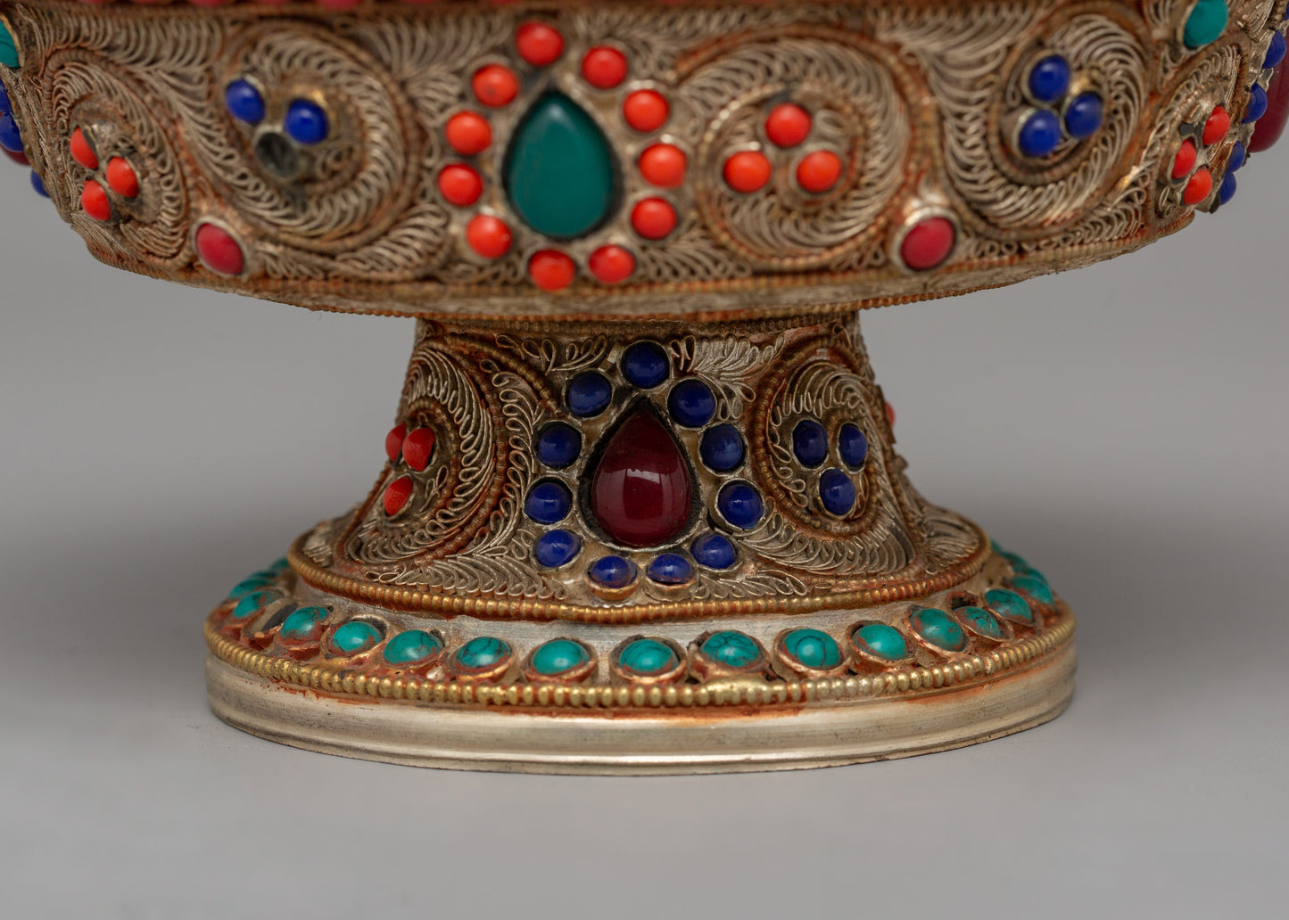 Himalayan Serkyem Set | A Sacred Offering Vessel for Buddhist Rituals