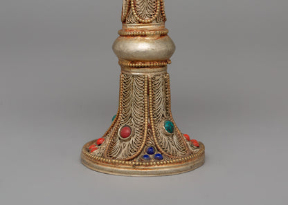 Himalayan Serkyem Set | A Sacred Offering Vessel for Buddhist Rituals