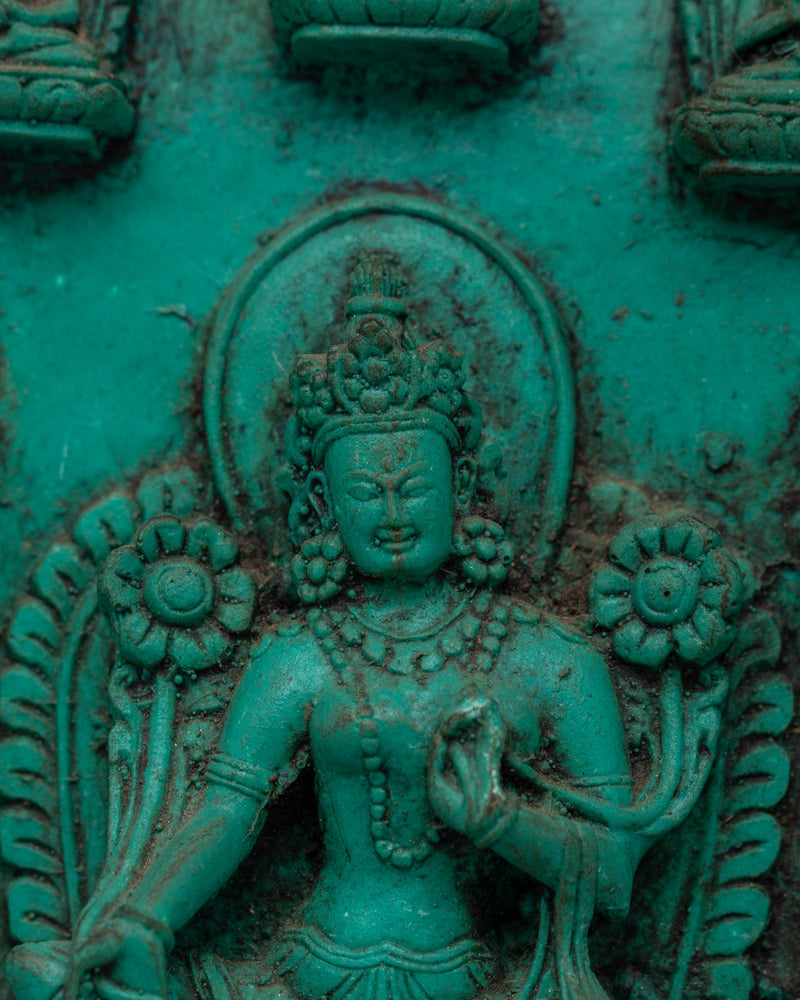 Handcrafted Green Tara Statue | Symbol of Compassion &amp; Protection