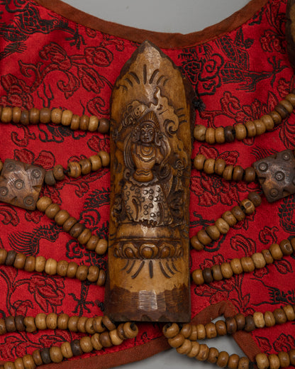 Tibetan Bone Rugen (Rus-Gyan) | Sacred Ritual Adornment Set